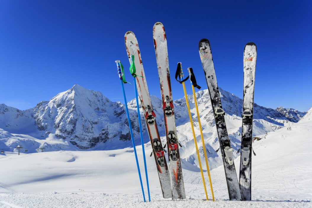 Ski equipments on snow Getty Images/iStockphoto